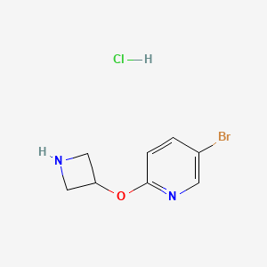 molecular formula C8H10BrClN2O B1376258 2-(Azetidin-3-yloxy)-5-bromopyridine hydrochloride CAS No. 1186234-53-6