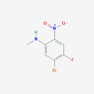 molecular formula C7H6BrFN2O2 B1376259 (5-Bromo-4-fluoro-2-nitro-phenyl)-methyl-amine CAS No. 1356483-97-0