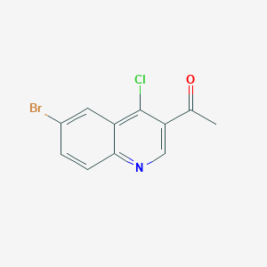1-(6-Bromo-4-chloroquinolin-3-YL)ethanone