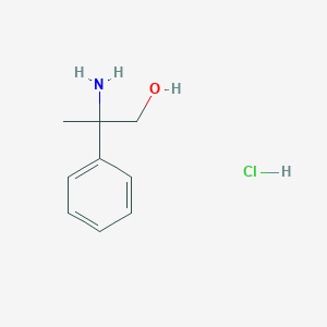 molecular formula C9H14ClNO B1376267 2-Amino-2-phenylpropan-1-ol hydrochloride CAS No. 18110-40-2
