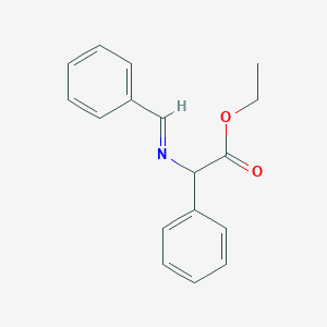 molecular formula C17H17NO2 B137627 N-Benzylidene-DL-phenylglycine Ethyl Ester CAS No. 77290-52-9