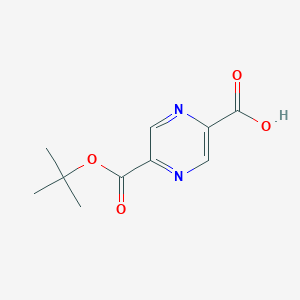 molecular formula C10H12N2O4 B1376278 5-(tert-Butoxycarbonyl)pyrazine-2-carboxylic Acid CAS No. 1192152-97-8