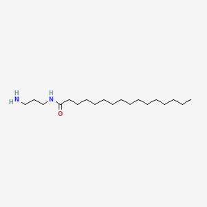 molecular formula C19H40N2O B13762793 Hexadecanamide, N-(3-aminopropyl)- CAS No. 4899-97-2