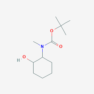 molecular formula C12H23NO3 B1376281 tert-butyl N-(2-hydroxycyclohexyl)-N-methylcarbamate CAS No. 561307-37-7