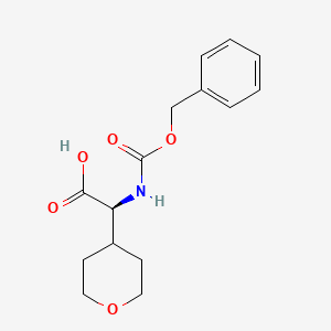 (S)-2-(((Benzyloxy)carbonyl)amino)-2-(tetrahydro-2H-pyran-4-yl)acetic acid