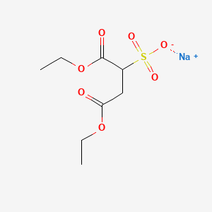 molecular formula C8H13NaO7S B13762828 Sodium 1,4-diethyl sulphonatosuccinate CAS No. 7320-45-8