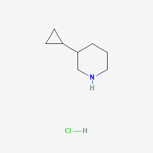 molecular formula C8H16ClN B1376289 3-Cyclopropylpiperidine hydrochloride CAS No. 942511-56-0