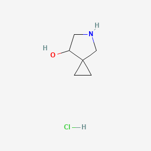 molecular formula C6H12ClNO B1376301 5-Azaspiro[2.4]heptan-7-ol hydrochloride CAS No. 1152110-85-4