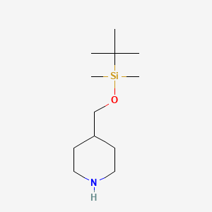 4-({[tert-Butyl(dimethyl)silyl]oxy}methyl)piperidine