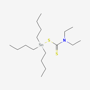 molecular formula C17H37NS2Sn B13763151 Tributyl((diethylthiocarbamoyl)thio)stannane CAS No. 5847-53-0
