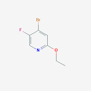 molecular formula C7H7BrFNO B1376317 4-Bromo-2-ethoxy-5-fluoropyridine CAS No. 1353776-96-1