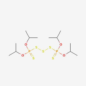 molecular formula C12H28O4P2S5 B13763195 Bis(diisopropoxythiophosphinoyl) trisulphide CAS No. 7464-03-1