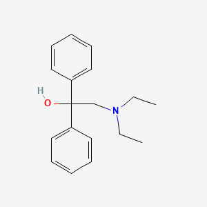 molecular formula C18H23NO B13763208 2-(Diethylamino)-1,1-diphenylethanol CAS No. 5554-72-3