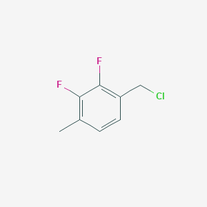 molecular formula C8H7ClF2 B1376327 苯，1-(氯甲基)-2,3-二氟-4-甲基- CAS No. 1035574-30-1