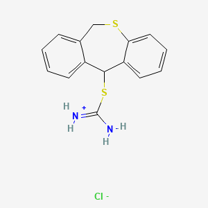 molecular formula C15H15ClN2S2 B13763282 S-(6,11-Dihydrodibenzo(b,e)thiepin-11-yl)isothiourea hydrochloride CAS No. 73150-16-0