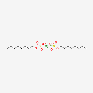 molecular formula C16H34MgO8S2 B13763330 Sulfuric acid, monooctyl ester, magnesium salt CAS No. 67633-86-7