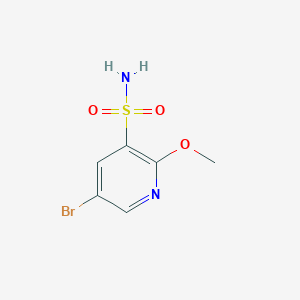 molecular formula C6H7BrN2O3S B1376334 5-溴-2-甲氧基吡啶-3-磺酰胺 CAS No. 1272356-83-8