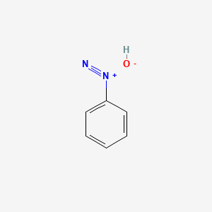 molecular formula C6H6N2O B13763364 Benzenediazonium hydroxide CAS No. 54478-82-9