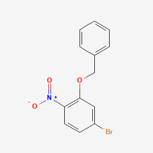 molecular formula C13H10BrNO3 B1376337 2-(Benzyloxy)-4-bromo-1-nitrobenzene CAS No. 849210-10-2