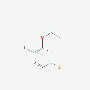 molecular formula C9H10BrFO B1376340 4-溴-1-氟-2-异丙氧基苯 CAS No. 944278-95-9