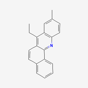 molecular formula C20H17N B13763418 7-ethyl-9-methylbenzo[c]acridine CAS No. 63039-89-4
