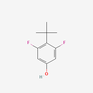 molecular formula C10H12F2O B1376342 4-(tert-Butyl)-3,5-difluorophenol CAS No. 910486-78-1