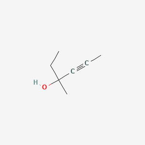 molecular formula C7H12O B13763438 3-Methyl-4-hexyn-3-ol CAS No. 6320-68-9