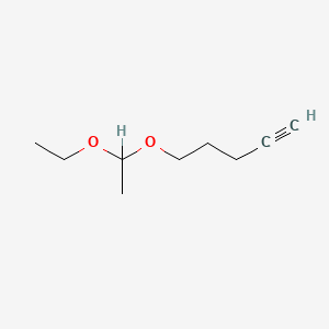 molecular formula C9H16O2 B13763440 5-(1-Ethoxyethoxy)pent-1-yne CAS No. 144271-37-4
