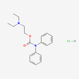 molecular formula C19H25ClN2O2 B13763481 Dicarfen hydrochloride CAS No. 668-37-1
