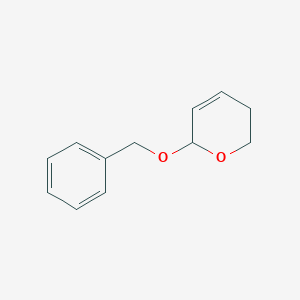 molecular formula C12H14O2 B13763502 6-Benzyloxy-3,6-dihydro-2H-pyran CAS No. 56360-34-0