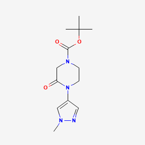 tert-butyl 4-(1-methyl-1H-pyrazol-4-yl)-3-oxopiperazine-1-carboxylate
