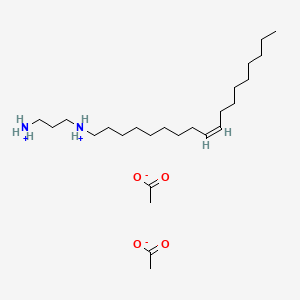 molecular formula C21H44N2.2C2H4O2<br>C25H52N2O4 B13763565 N-Oleyl-1,3-propanediamine diacetate CAS No. 7173-67-3