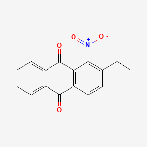molecular formula C16H11NO4 B13763596 2-Ethyl-1-nitroanthraquinone CAS No. 56600-58-9