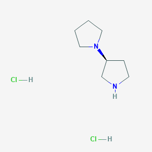 molecular formula C8H18Cl2N2 B1376362 (S)-1,3'-Bipyrrolidine dihydrochloride CAS No. 859027-47-7