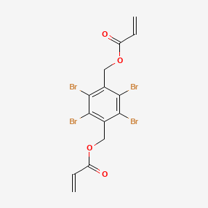 molecular formula C14H10Br4O4 B13763712 (Tetrabromo-1,4-phenylene)bismethylene diacrylate CAS No. 59447-51-7