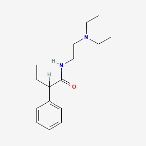 molecular formula C16H26N2O B13763730 N-(2-(Diethylamino)ethyl)-2-phenylbutyramide CAS No. 63224-29-3