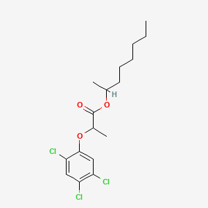 molecular formula C17H23Cl3O3 B13763776 1-Methylheptyl 2-(2,4,5-trichlorophenoxy)propionate CAS No. 53404-14-1