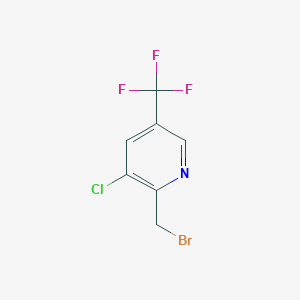 molecular formula C7H4BrClF3N B1376381 2-(Bromomethyl)-3-chloro-5-(trifluoromethyl)pyridine CAS No. 1227502-50-2