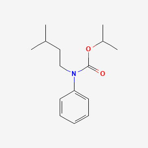 molecular formula C15H23NO2 B13763852 Isopropyl N-isopentyl-N-phenylcarbamate CAS No. 73623-19-5