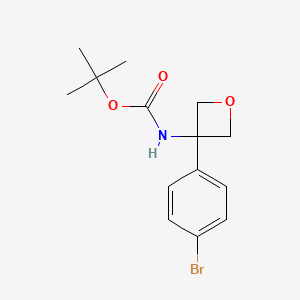 tert-Butyl (3-(4-bromophenyl)oxetan-3-yl)carbamate