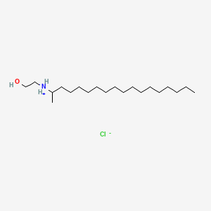 molecular formula C20H44ClNO B13763914 2-((1-Methylheptadecyl)amino)ethanol hydrochloride CAS No. 56167-13-6