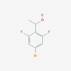 molecular formula C8H7BrF2O B1376394 1-(4-Bromo-2,6-difluorophenyl)ethanol CAS No. 1214900-62-5