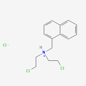 molecular formula C15H18Cl3N B13763947 N,N-Bis(2-chloroethyl)-1-naphthalenemethanamine hydrochloride CAS No. 60855-84-7