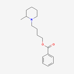 molecular formula C17H25NO2 B13763969 4-(2-Methylpiperidin-1-yl)butyl benzoate CAS No. 64050-30-2