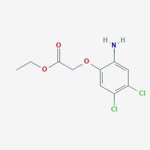 molecular formula C10H11Cl2NO3 B13763995 Ethyl 2-(2-amino-4,5-dichlorophenoxy)acetate 