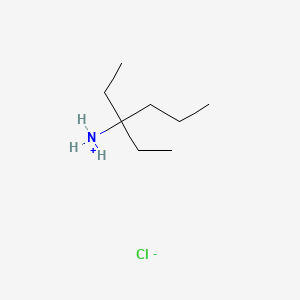molecular formula C8H20ClN B13764023 3-Ethyl-3-hexanamine hydrochloride CAS No. 56065-47-5