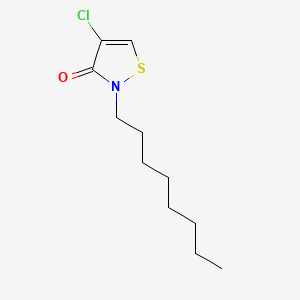 molecular formula C11H18ClNOS B13764043 4-Chloro-2-octyl-4-isothiazolin-3-one CAS No. 64359-80-4