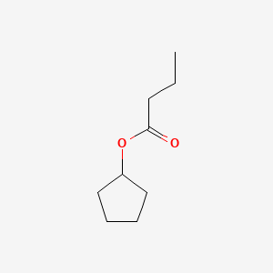 molecular formula C9H16O2 B13764045 Cyclopentyl butyrate CAS No. 6290-13-7
