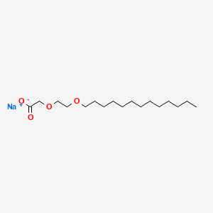 molecular formula C17H33NaO4 B13764049 Sodium;2-(2-tridecoxyethoxy)acetate CAS No. 100219-45-2