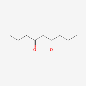 molecular formula C10H18O2 B13764072 2-Methylnonane-4,6-dione CAS No. 5336-74-3